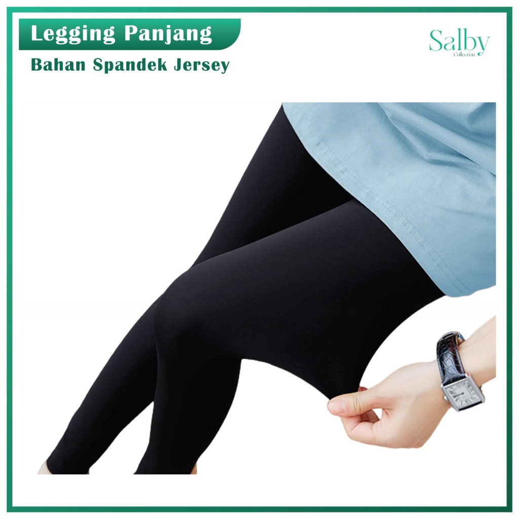 Legging Panjang Spandek / Legging Panjang Spandek Jersey / Celana Legging Spandek Jersey