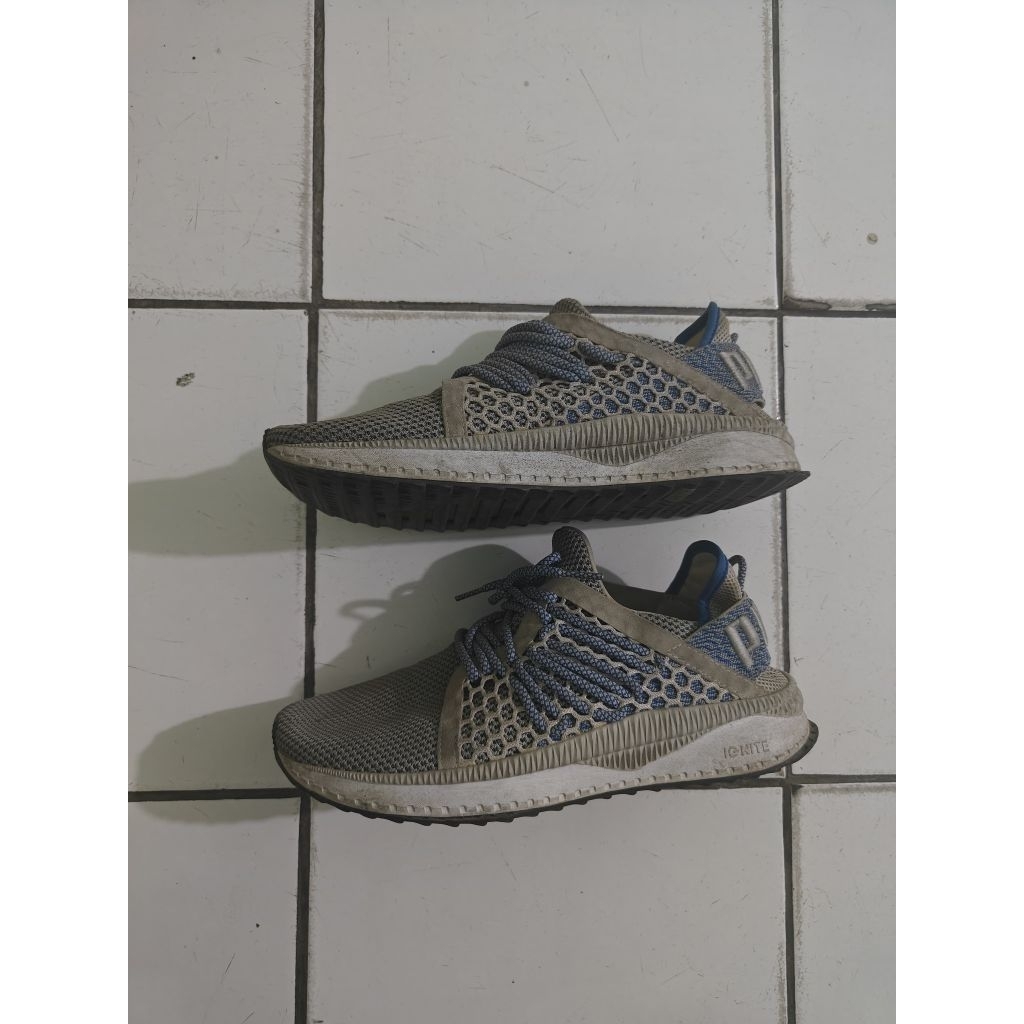 Preloved Sepatu Puma Tsugi Netfit Shoes Gray Blue ORIGINAL