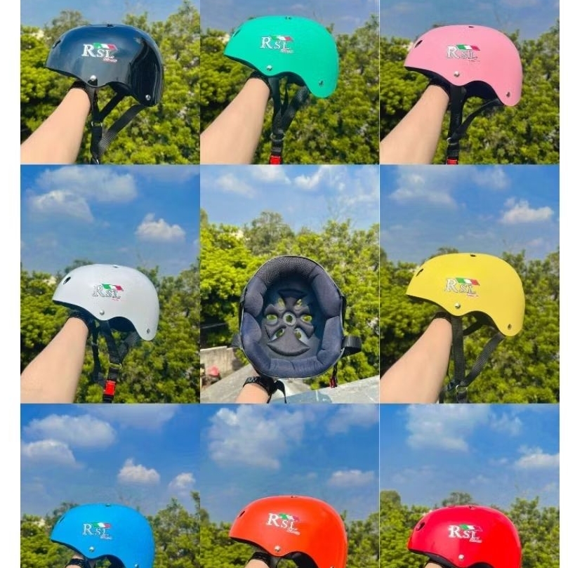(COD) Helm Sepeda RSL HELMET 99 / Polos Dewasa Murah Kualitas Bagus