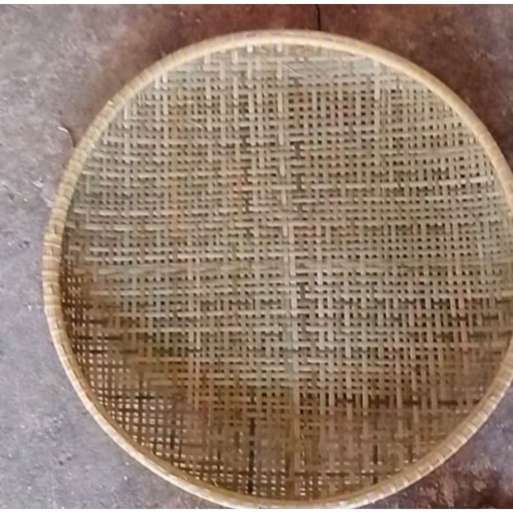 tampah bambu carang, nyiru bolong ukuran besar 60cm