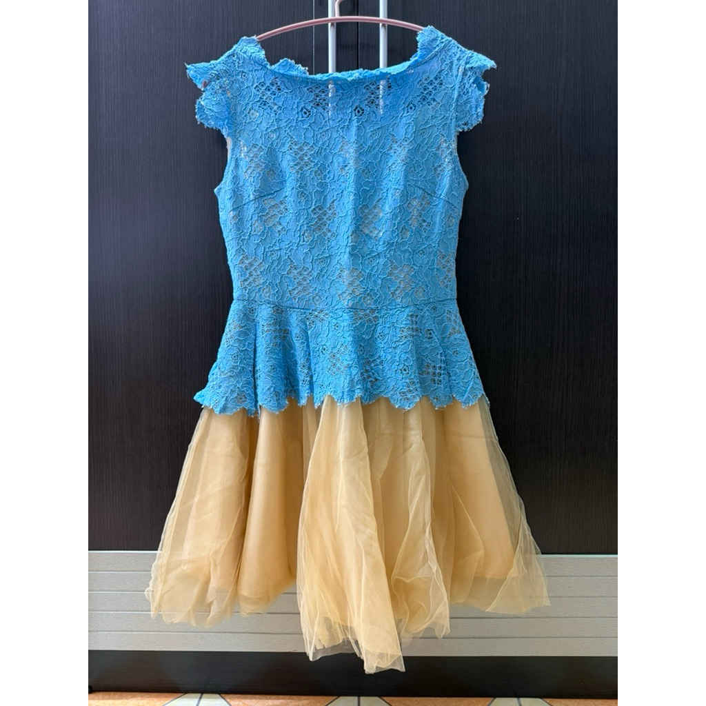 Blue / Gold Dress [ Preloved ]
