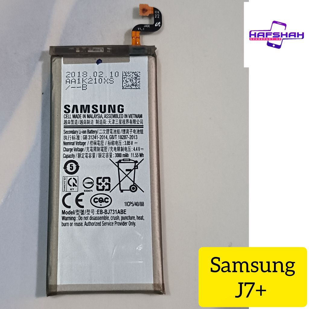 Baterai batre J7+ J7 plus ori copotan hp