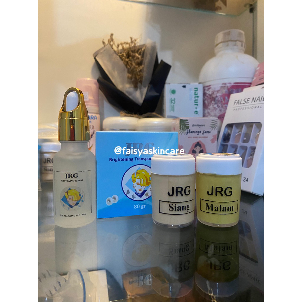 (FreeGift) PAKET PLUS JRG SKINCARE ORIGINAL / PAKET DENGAN SERUM WHITENING JRG/ SKINCARE AMPUH MENCE
