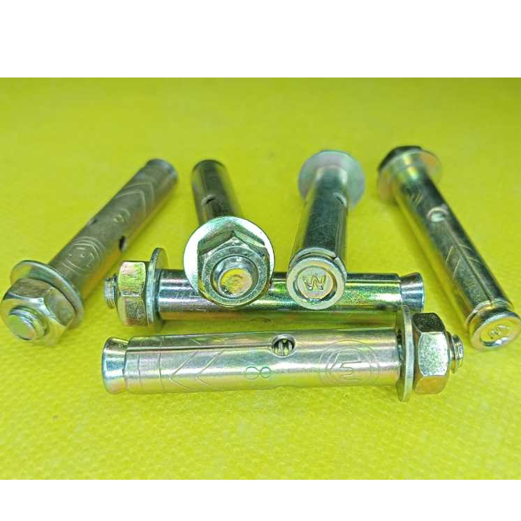 dinabolt 8x40, isi 20, 50 & 100, kualitas super, baut beton, dynabolt, expansion bold, anchor bolt, 