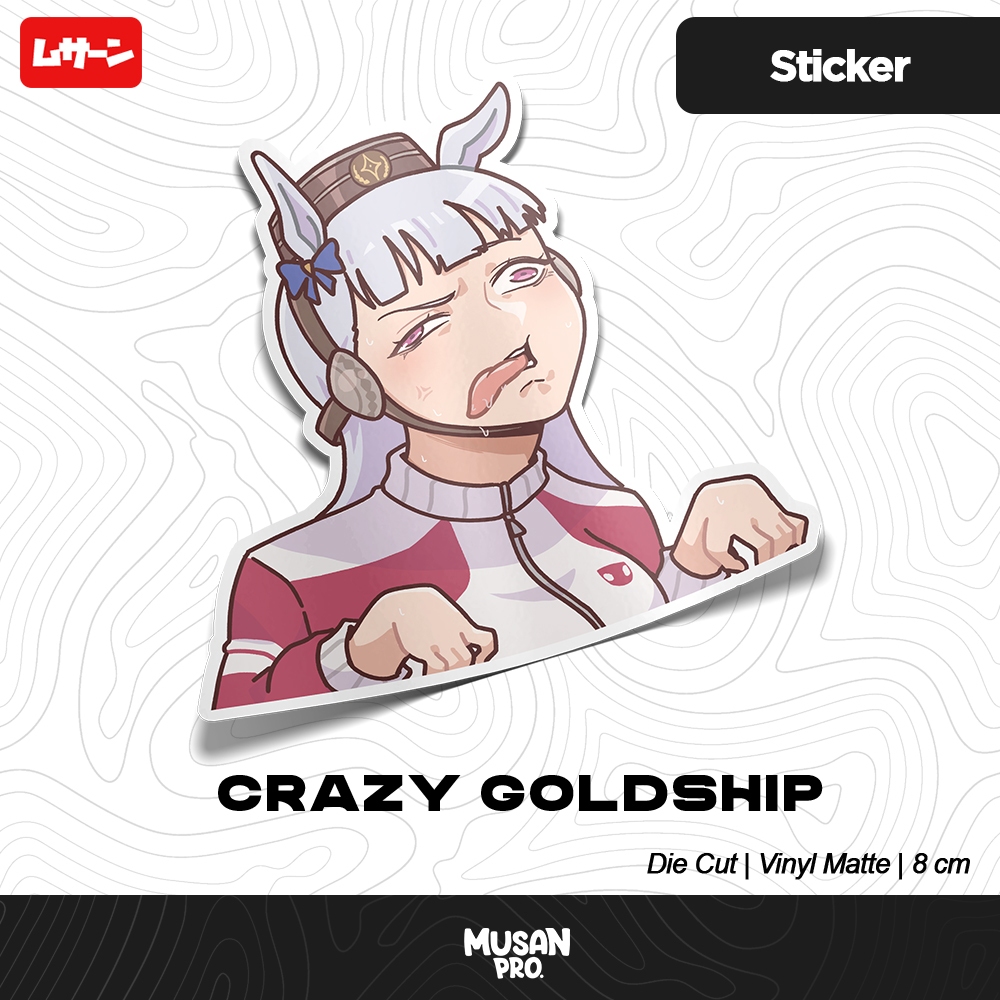 Sticker UMA MUSUME - Crazy Goldship - Musan - Fanmerch
