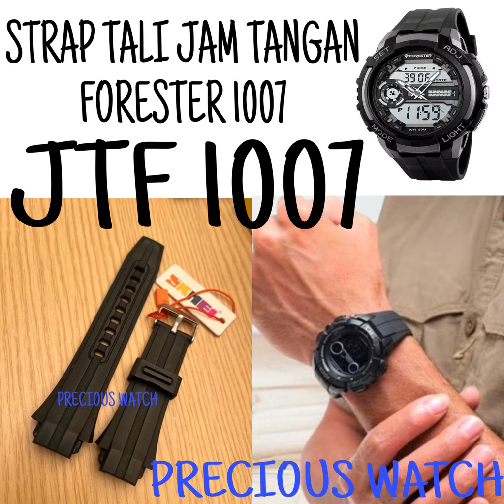 Strap Tali Jam Forester JTF1007 JTF-1007 JTF 1007 Tali Jam Tangan JTF FORESTER JTF 1007
