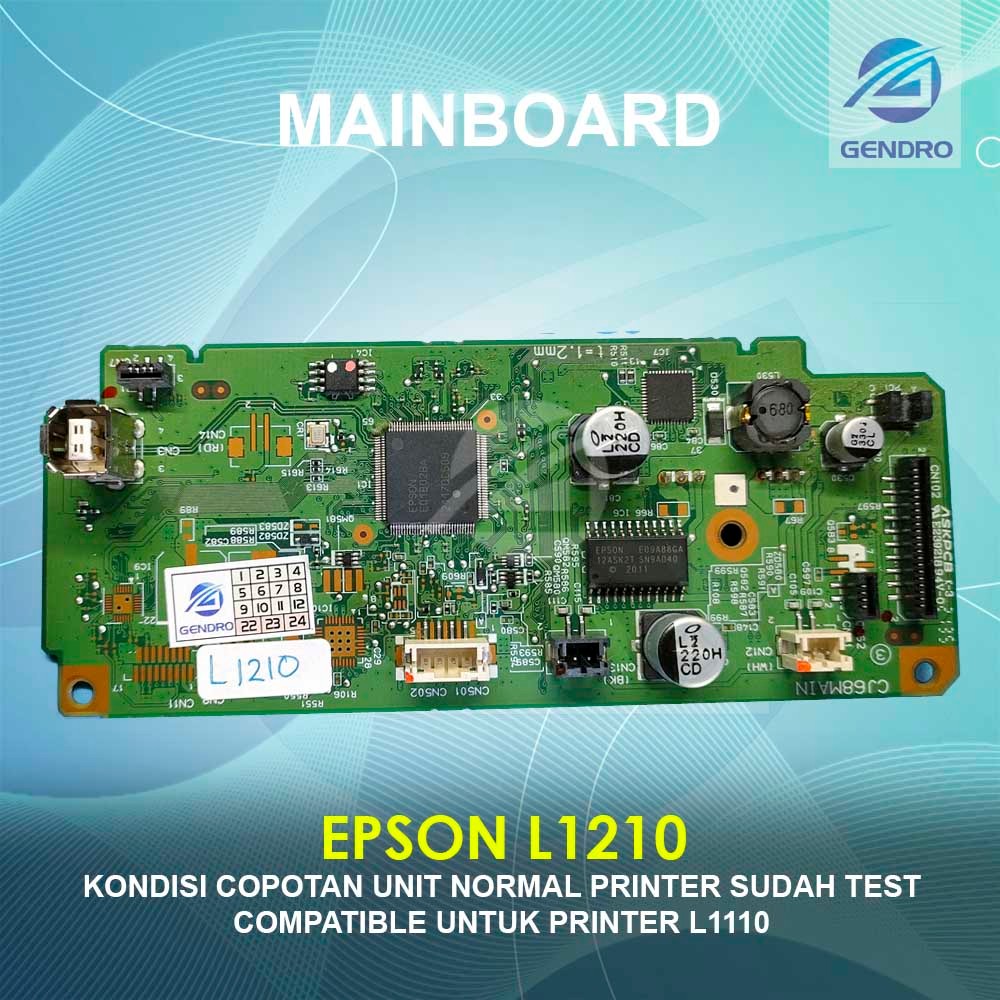 Mainboard printer epson L1210 L1211 L-1210 L-1211 cabutan unit normal