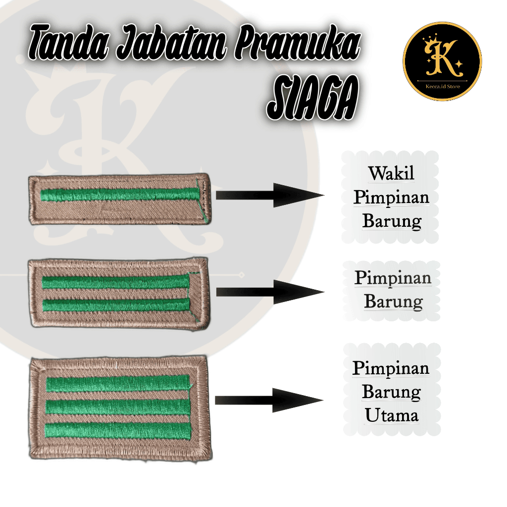 TANDA JABATAN PRAMUKA SIAGA/TANDA JABATAN/PRAMUKA SIAGA