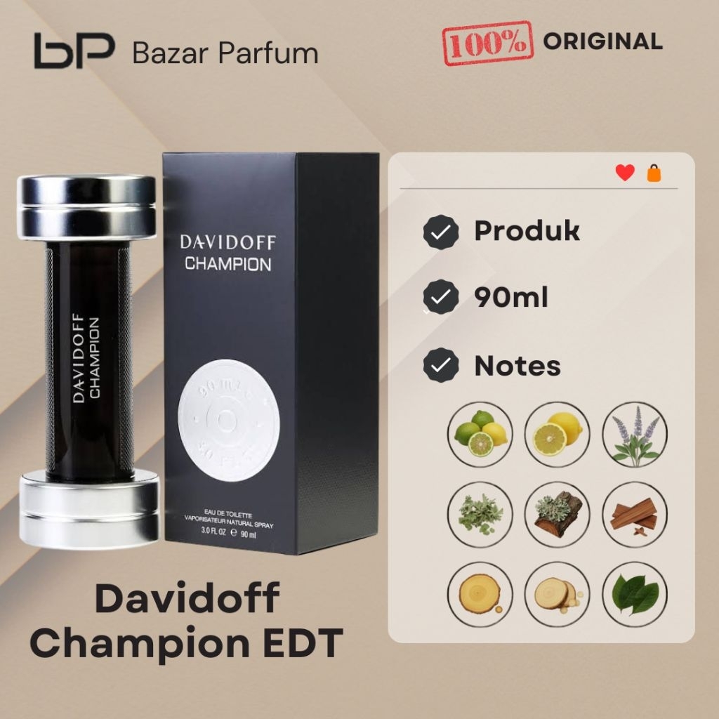 Parfum Pria Davidoff Champion for Man EDT Original