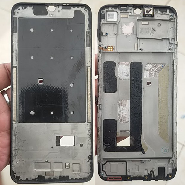 Tatakan LCD Vivo Y20 V2027 Original Copotan Tulang Tengah LCD Vivo Y20 Original Frame Bezzel Vivo V2