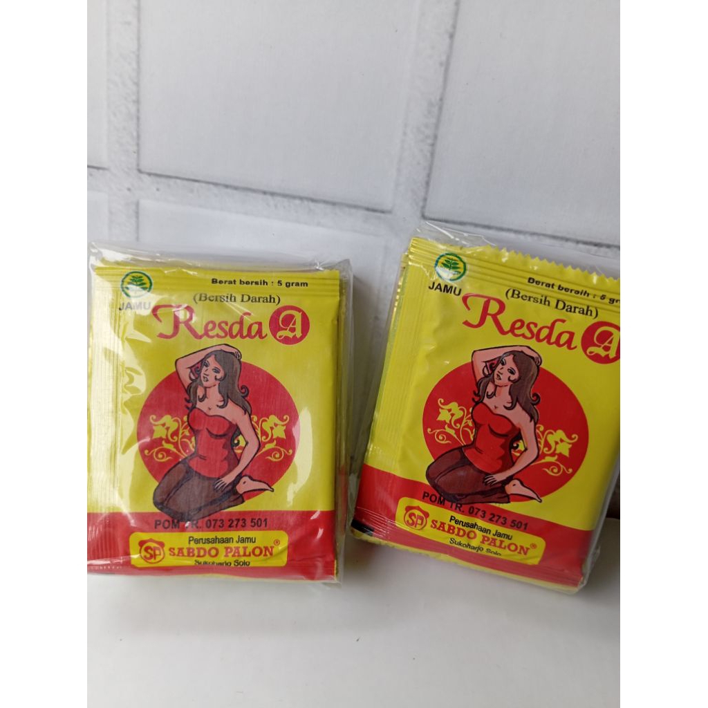 Jamu Resda ( bersih darah ) sabdo palon kecil isi 10 sachet