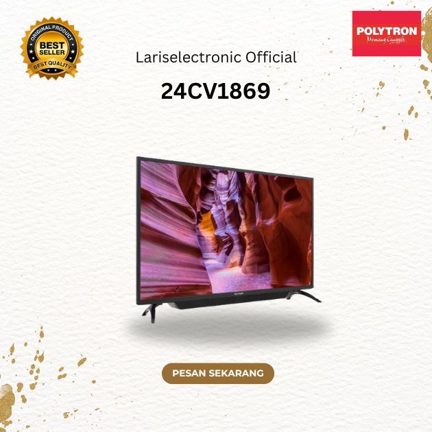 POLYTRON LED TV 24 INCH  SMART DIGITAL PLD 24CV1869/ORIGINAL/GARANSI