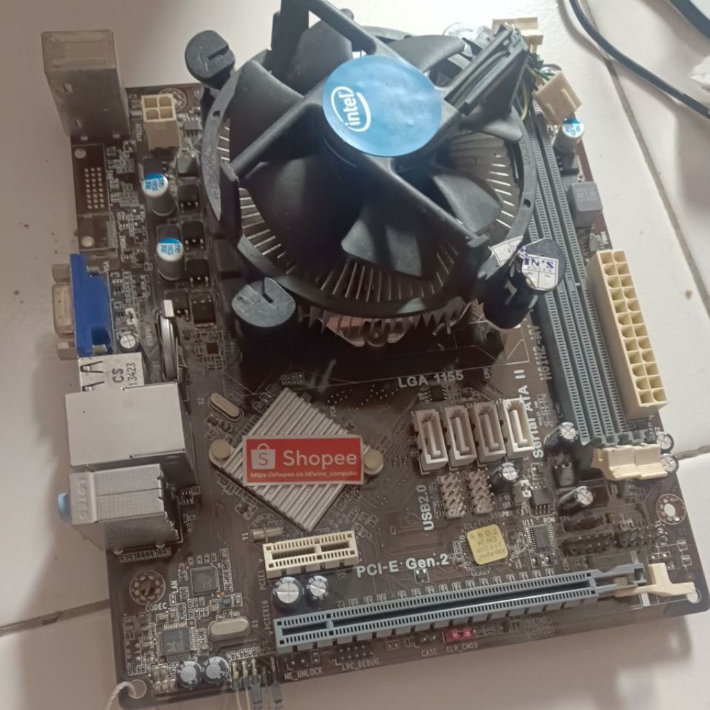 Mobo ECS H61 SOKET 1155 DDR3 CORE I3