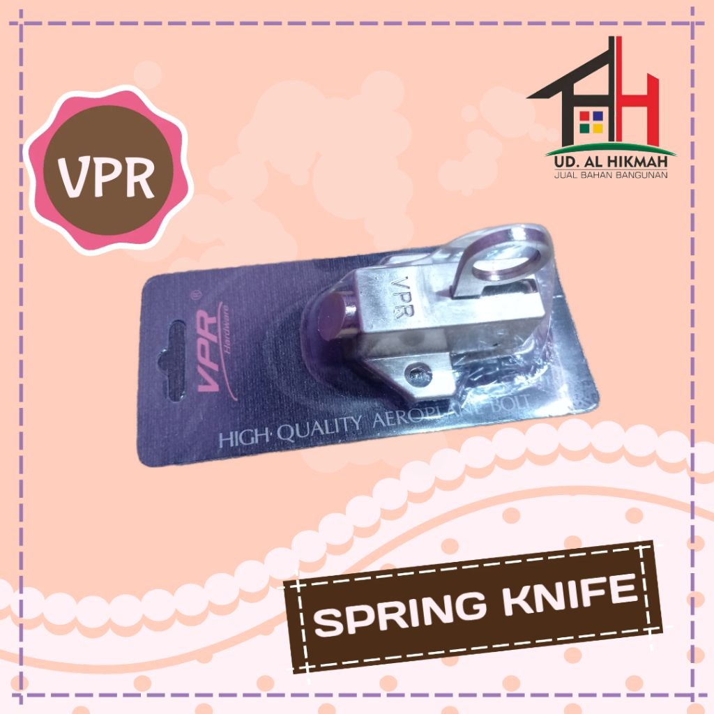 SPRING KNIFE / SPRING KNIP / GRENDEL KODOK GRENDEL JENDELA MERK VPR KOTAK