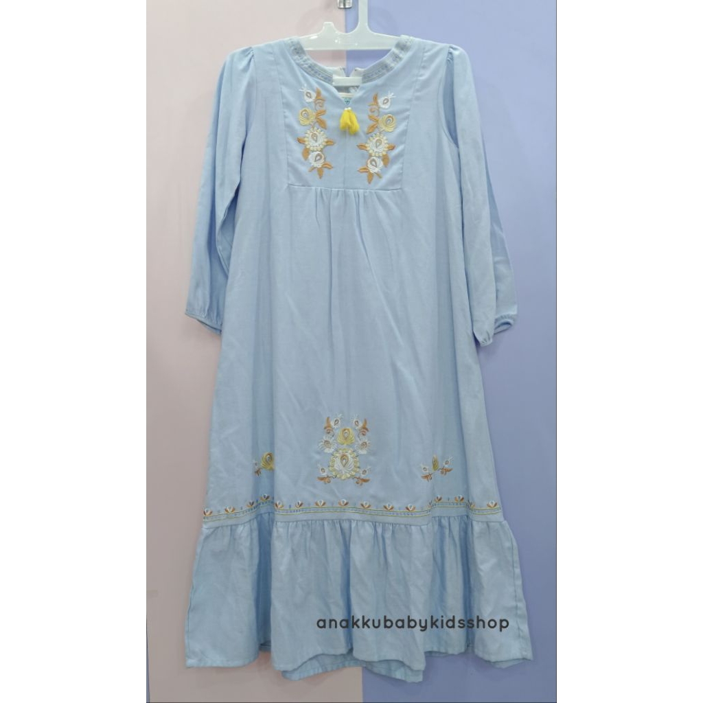 Gamis Anak Cewek : Aliza Kids (Size : 10, umur 8 s/d 9 tahun)