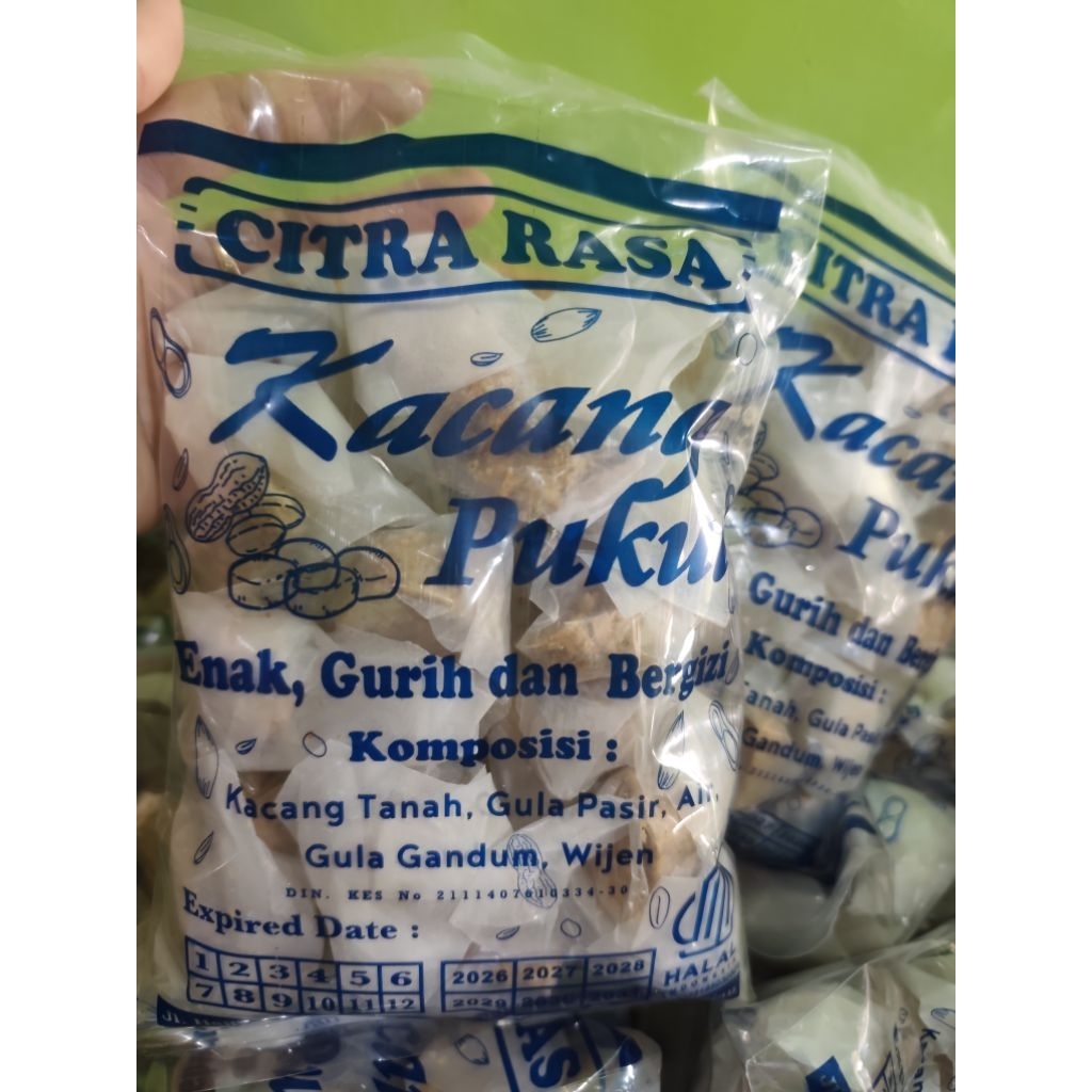Snack Kacang Pukul Citra Rasa Bungkus Sedang Oleh-oleh Khas Bagan Siapi-api Riau BPOM Halal