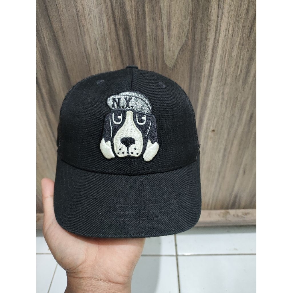 Topi MLB NY jaring visor pendek