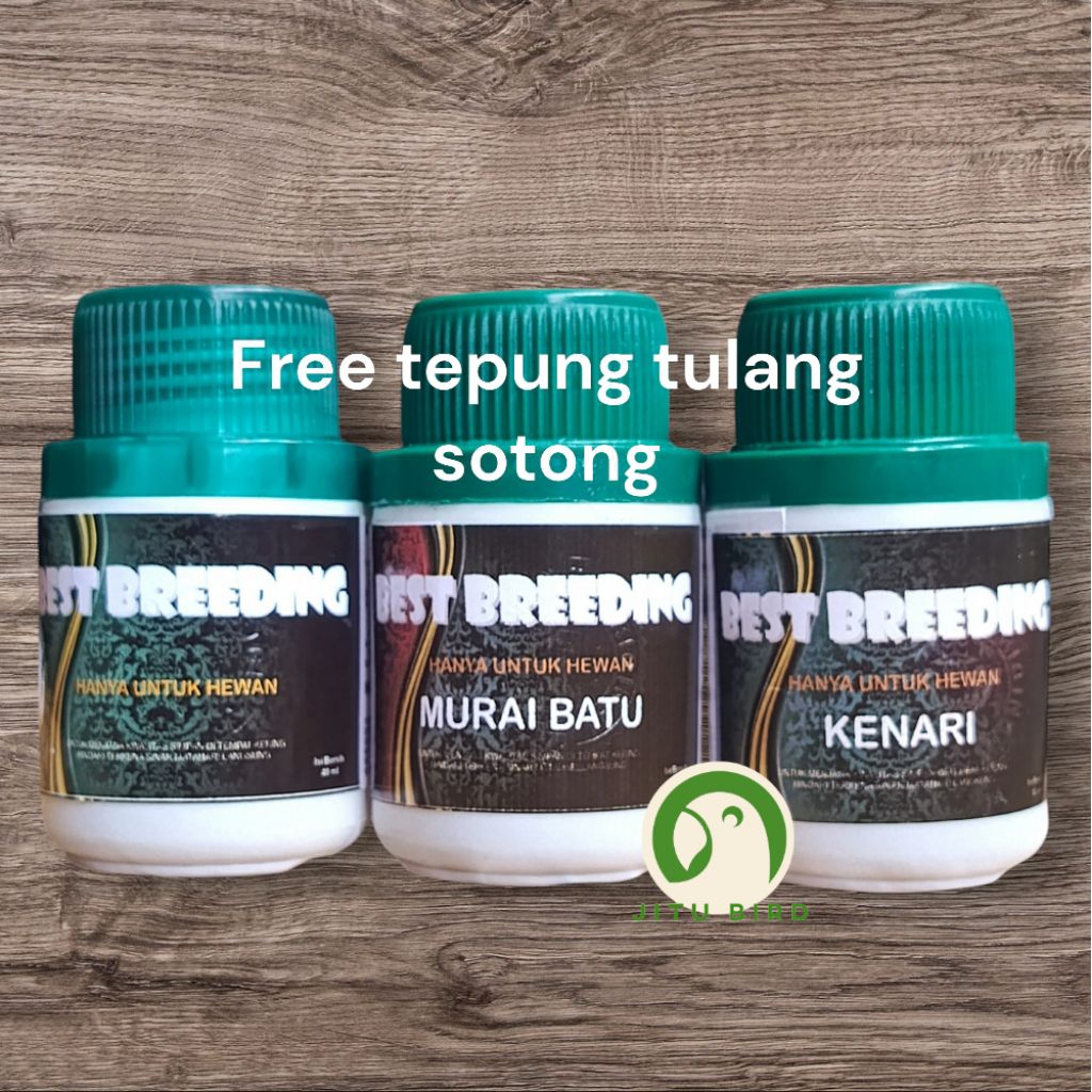 Best Breeding 40ml Solusi Ternak Burung Murai Lovebird Kenari blackthroat Sanger Falk Nuri Dll