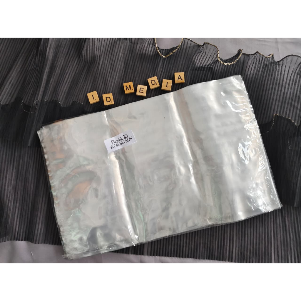 Plastik PP 25 x 40 Tebal 03 | Plastik PP Bening | Plastik Packing