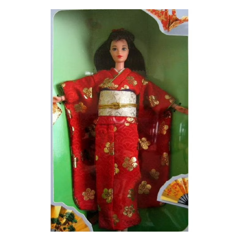 Japanese Happy New Year Barbie Doll Oshogatsu 1995 Mattel 14024 NEW