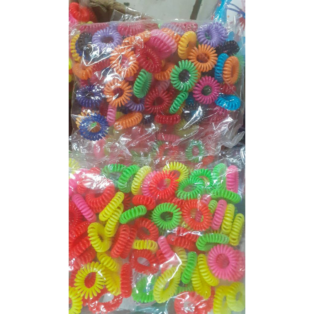 kuncir spiral kecil per pack isi 80 pcs