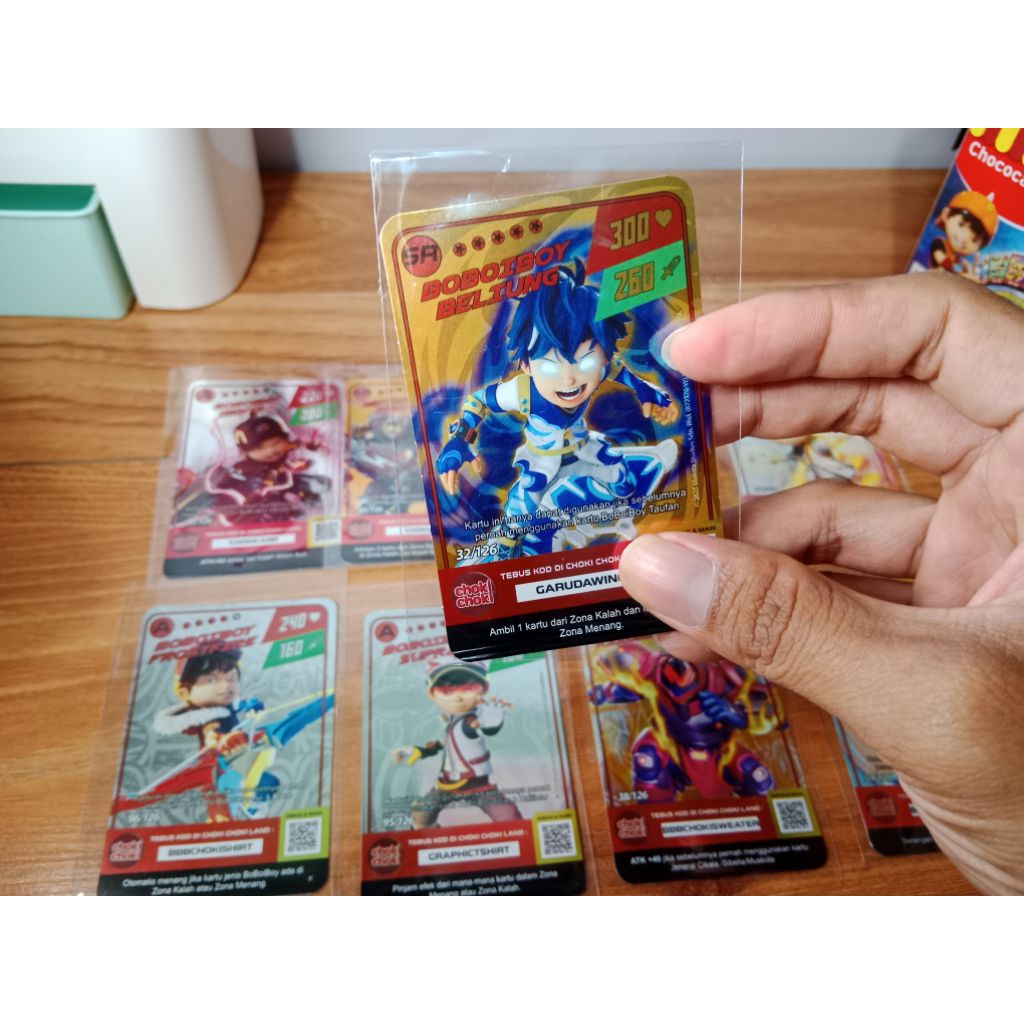 Kartu BoBoiBoy Choki- Choki Asli SR-AR-A Kartu Foil