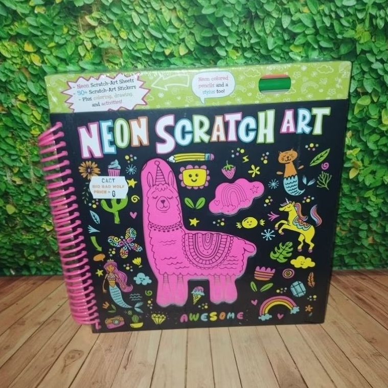Neon Scratch Art Book
