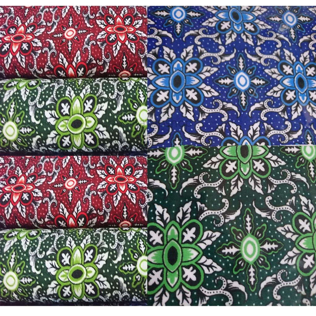 RAYAPSHOP Kain Batik Meteran Premium Bahan Baju Seragam Sekolah Batik Sd