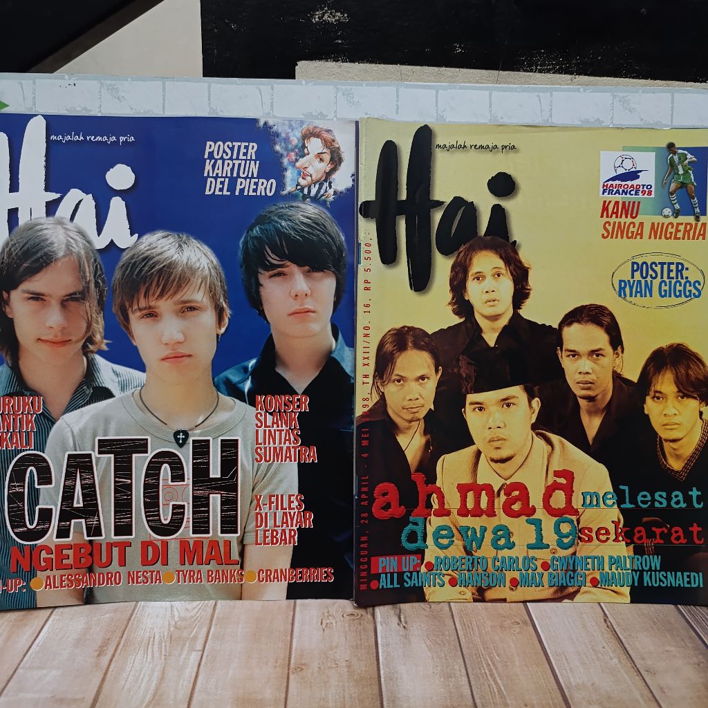 majalah Hai tahun 1998 dewa 19 Catch (satuan)