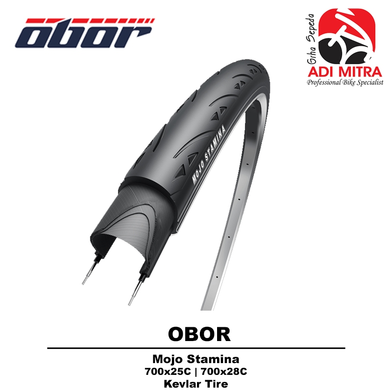 Obor Mojo Stamina 700C Tire Kevlar Ban Luar Sepeda
