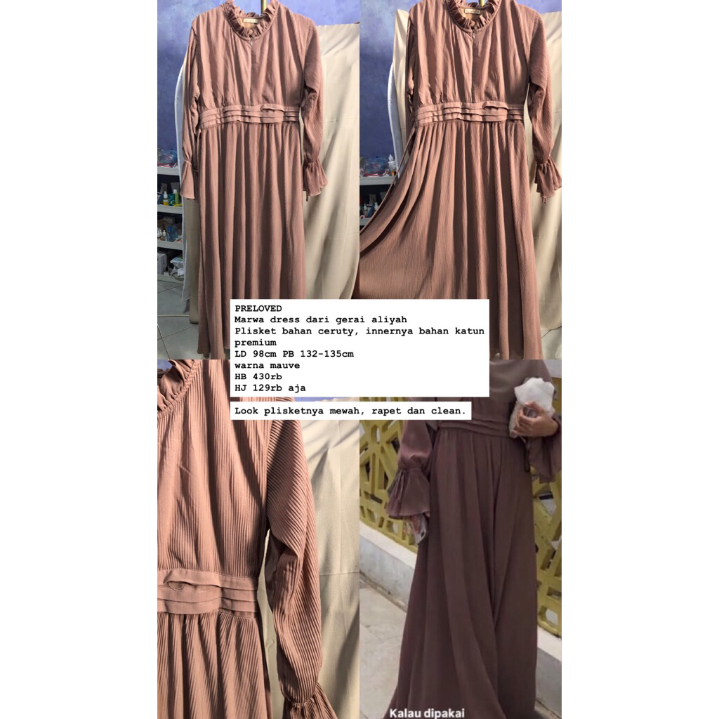 Preloved gerai aliyah marwa dress