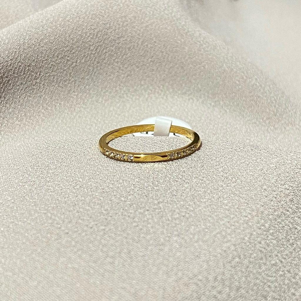 Cincin Titanium Wanita Permata Kecil Model Korea/Cincin Titanium Wanita/Aksesoris Lucu/Cincin Model 