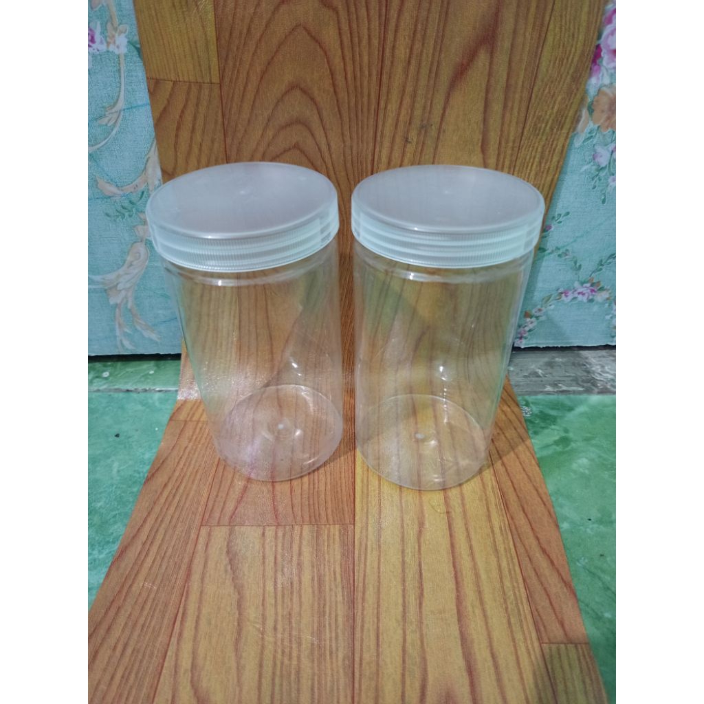 Toples Tabung 1000 ml Toples Silinder 1000 ml Toples Plastik 1000 ml Toples Kue Kering 1000 ml