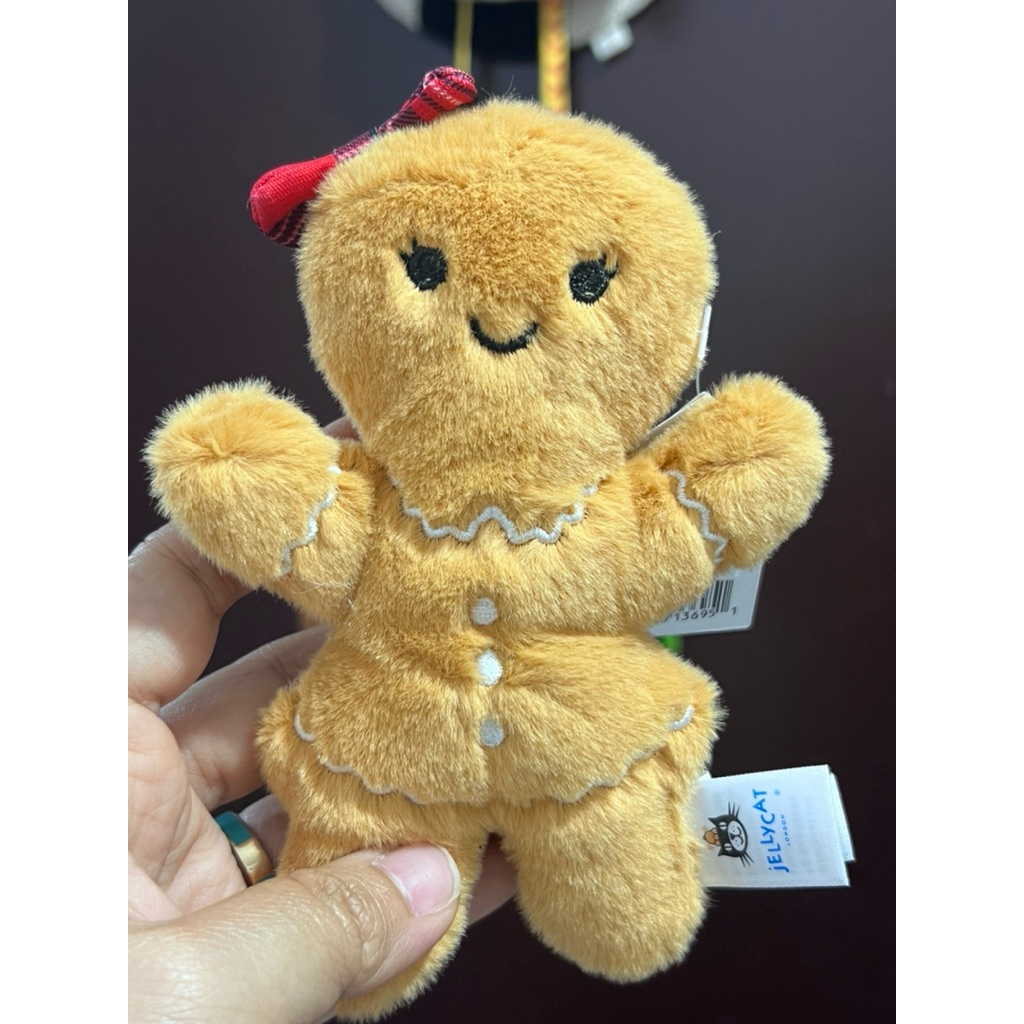 Boneka Gantungan Kunci Kue Jahe Cewek 15 Cm