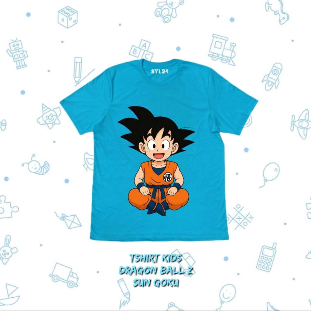 Baju anak Dragon ball sun goku usia 2-11 tahun premium