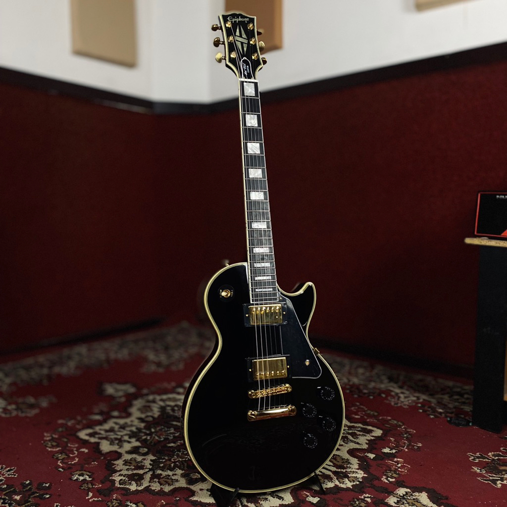 GITAR ELEKTRIK EPIPHONE LES PAUL CUSTOM EBONY