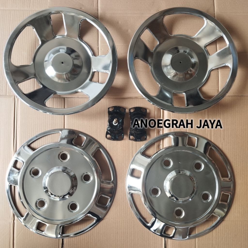 WHEEL DOP TRUCK RING 16 LUBANG BAUT 5 MOTIF KOTAK DEPAN & BELAKANG