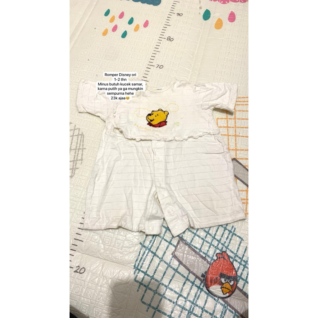 Romper baby putih disney