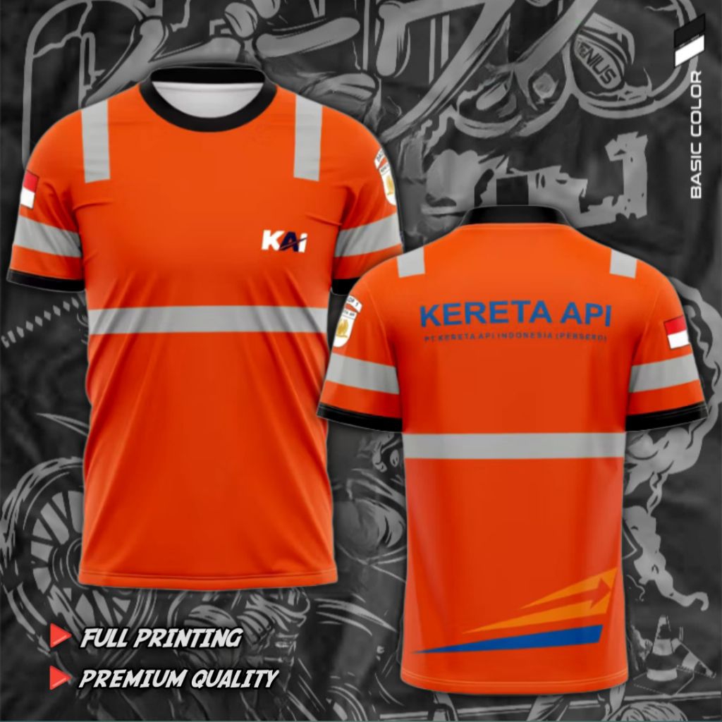 KAOS JERSEY KAI KERETA API FULL PRINTING KUALITAS PREMIUM