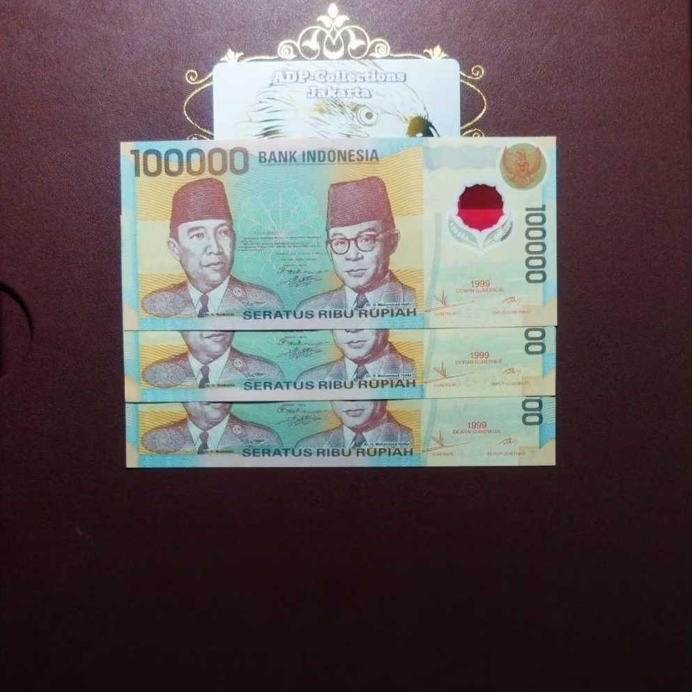 Uang Kuno 100000 Polymer Tahun 1999
