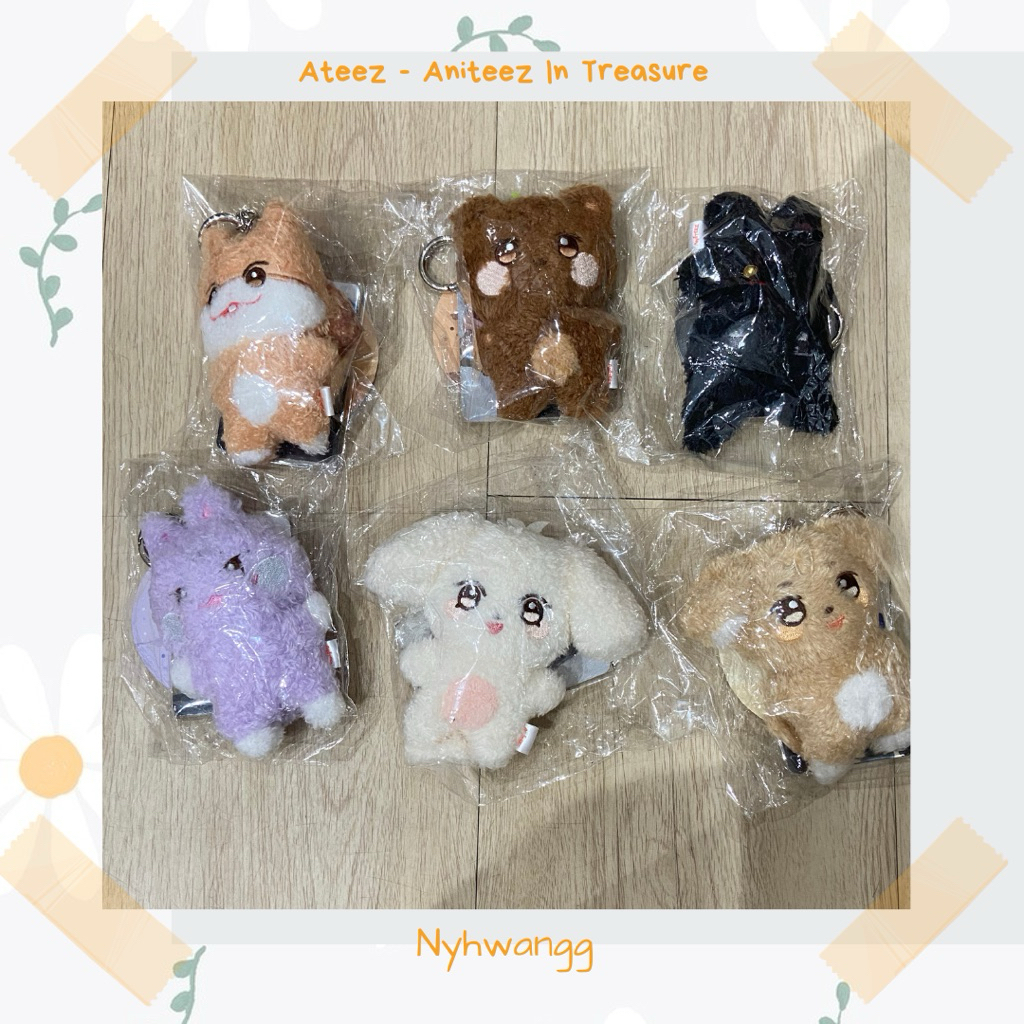 ATEEZ - ANITEEZ IN TREASURE MD MINI PLUSH KEYRING [READY STOCK]