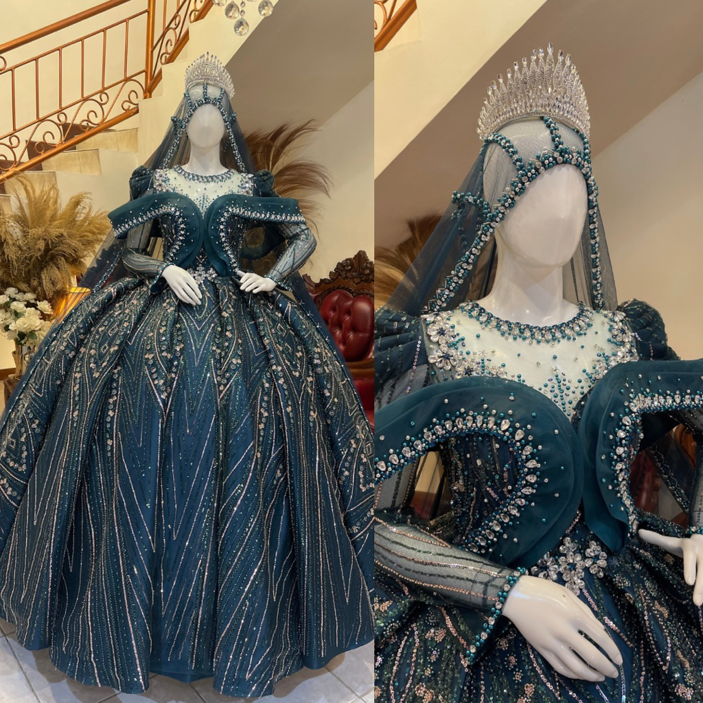 Gaun pengantin | Gaun wedding pengantin | Gaun pengantin premium | Gaun pengantin mewah elegan