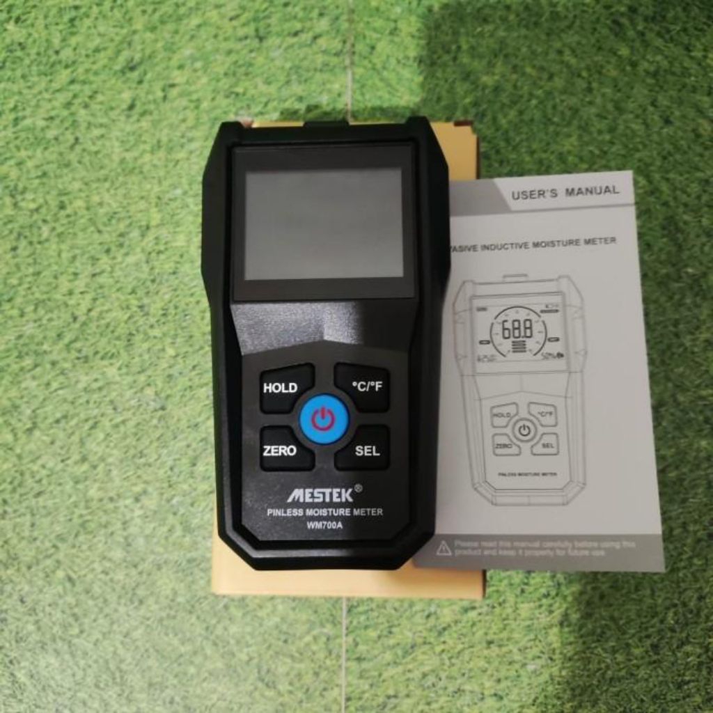 Pinless Moisture Meter Mestek WM700A Wood Concrete MC Tester Tembok