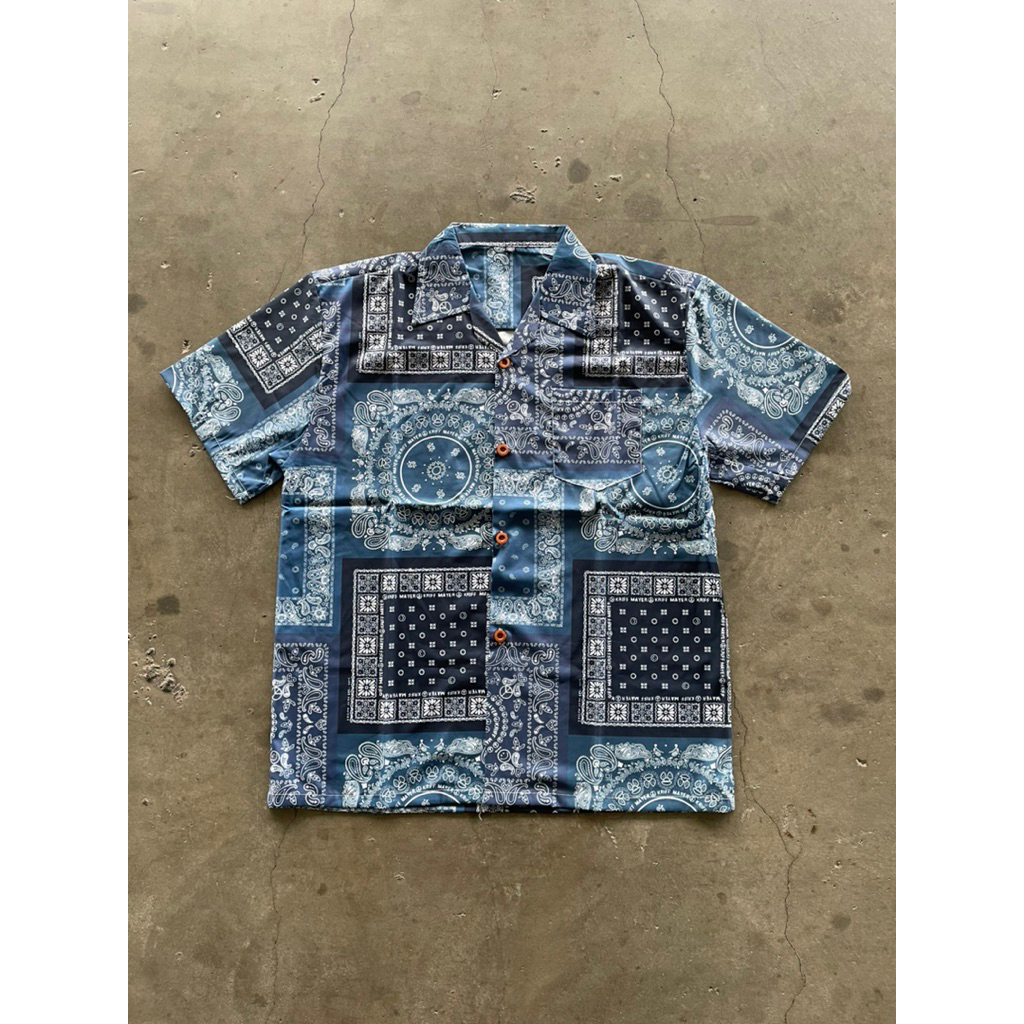 BANDANA PAISLEY BLUE SHIRT