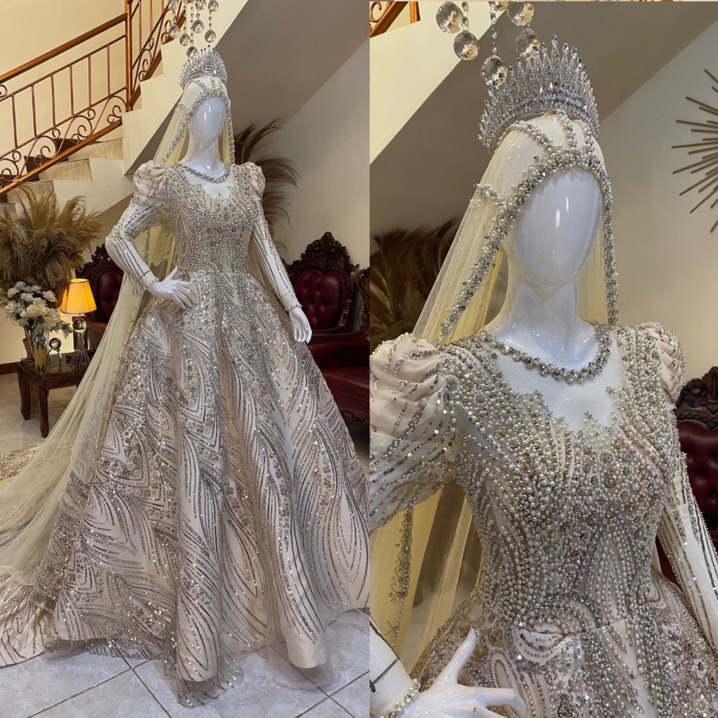 Gaun pengantin | Gaun pengantin mewah elegan | Gaun pengantin wedding