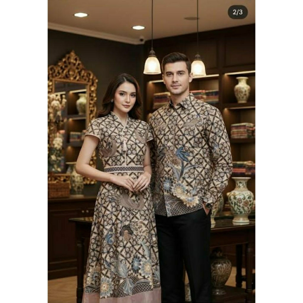 Dusty Pink Batik Couple