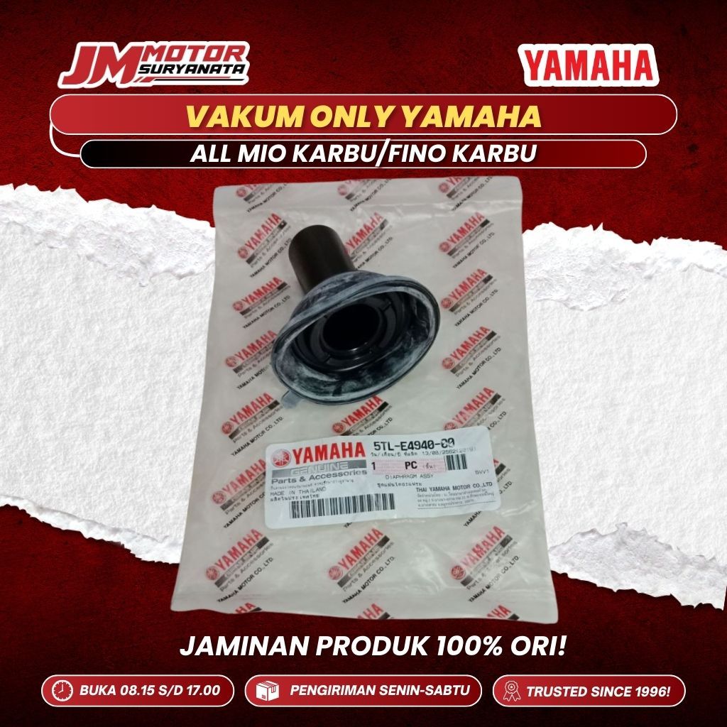 KARET VAKUM VACUM KARBURATOR 5TL MIO SMILE SPORTY SOUL FINO KARBU MIO ORIGINAL ORI ASLI YAMAHA YGP 5