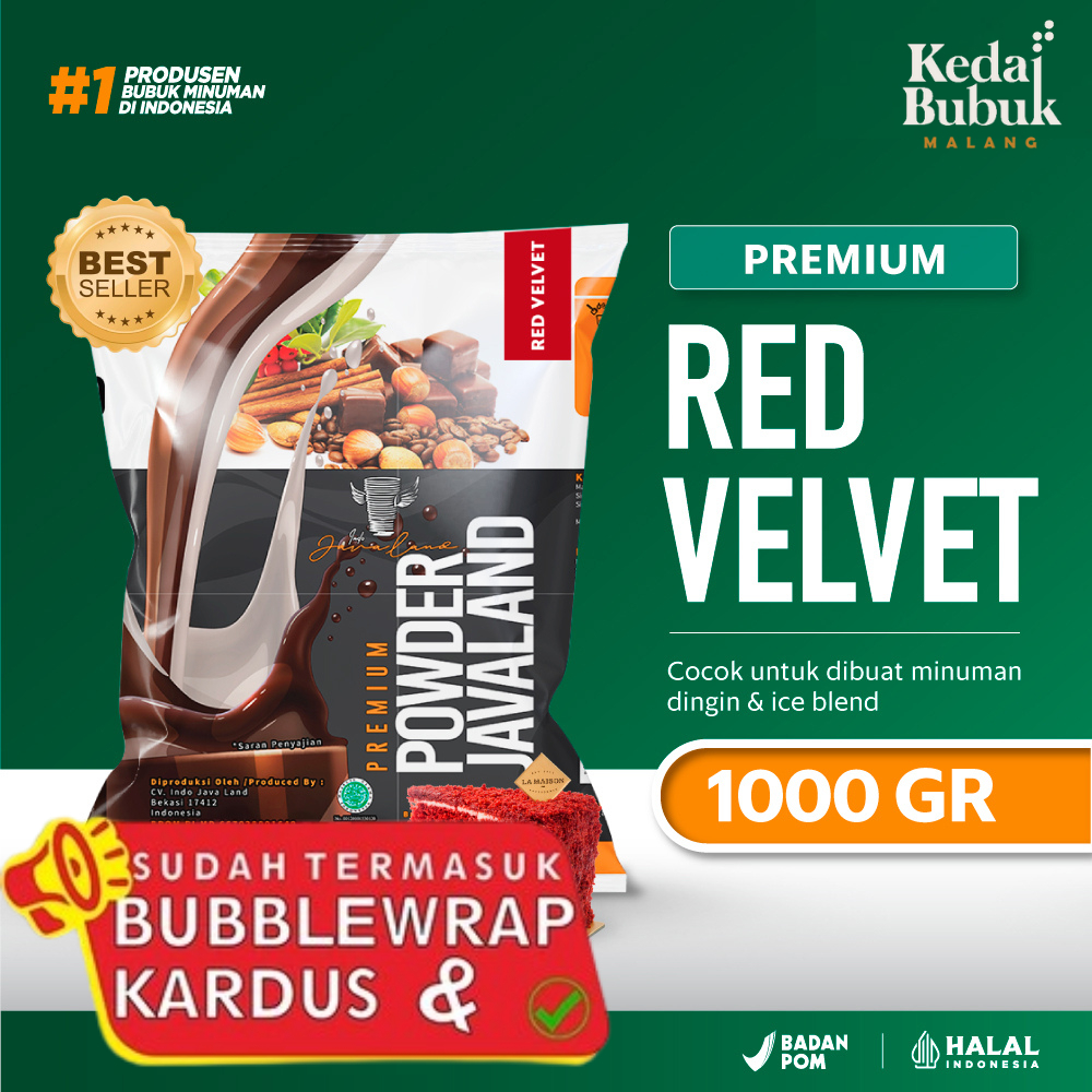 (Premium) Bubuk Minuman Red Velvet 1 kg Javaland