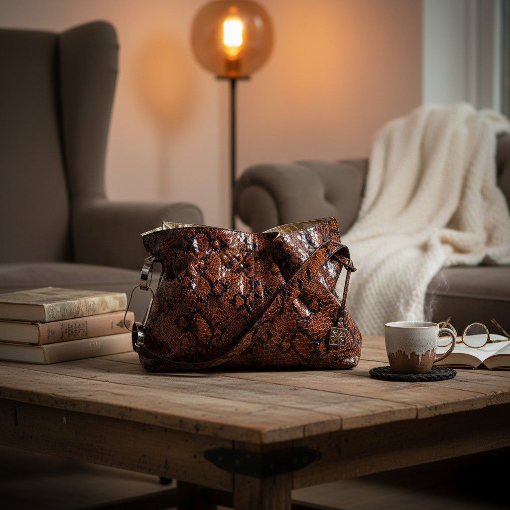 KH design Colleb Peletteria Shoulder bag Kulit Asli Preloved