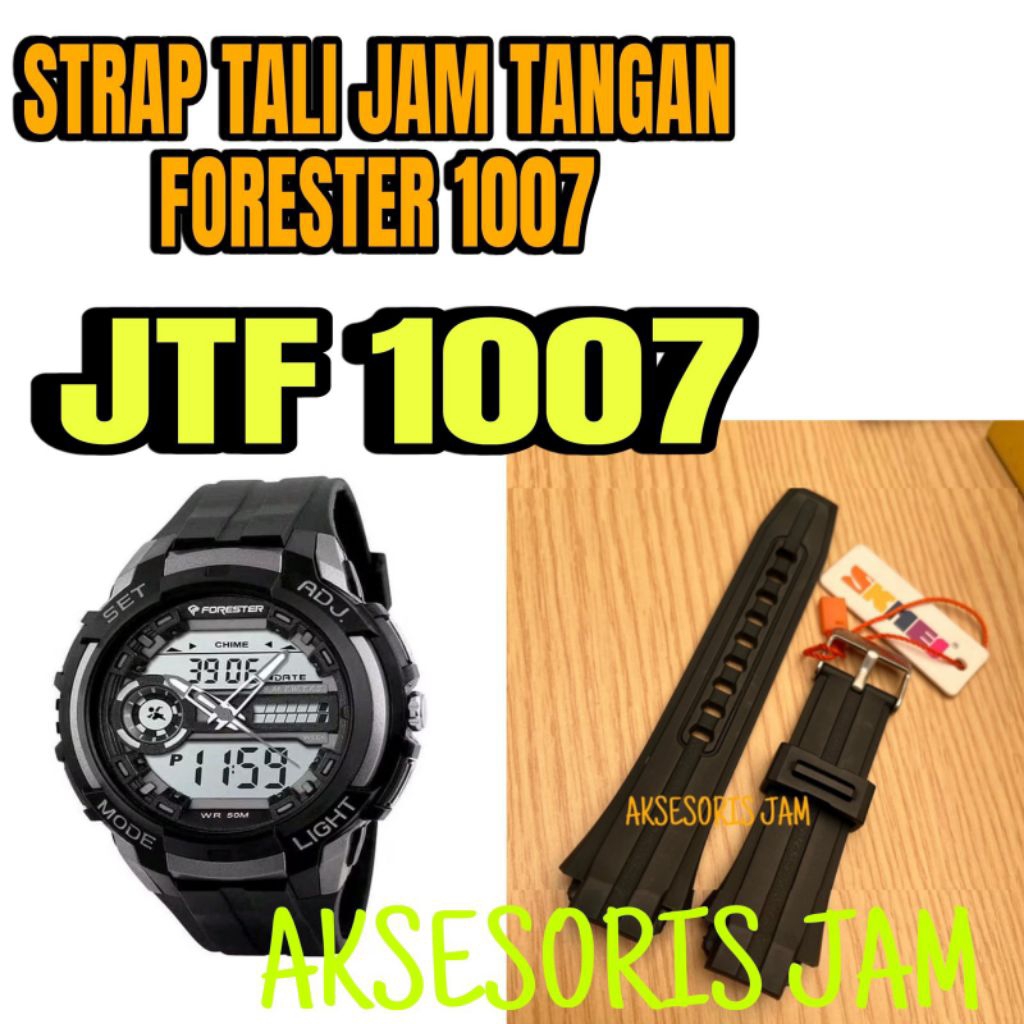 Strap Tali Jam Forester JTF1007 JTF-1007 JTF 1007 Tali Jam Tangan JTF FORESTER JTF 1007